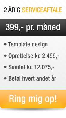 2 �rig serviceaftale hos XLweb