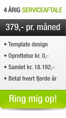 4 �rig serviceaftale hos XLweb