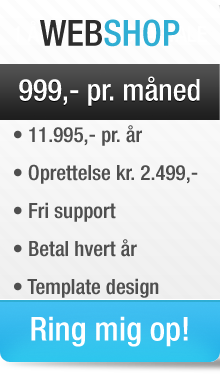 WEBSHOP hos XLweb